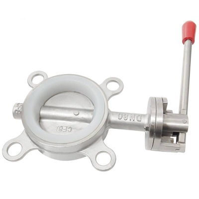 PTFE Seated Stainless Steel Butterfly Valve